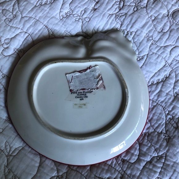 Fitz and Floyd Classics Country Chic Apple Plate OS - Picture 7 of 8